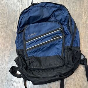 L.L. Bean Men's Navy and Black Backpack